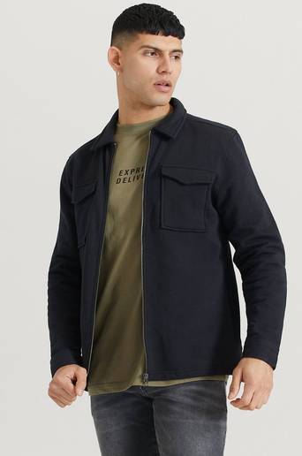 Studio Total Jacka Jersey Utility Jacket Svart