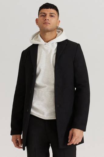 Studio Total Rock Slim Coat Svart