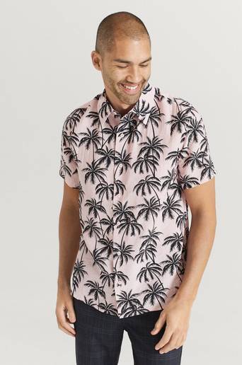 Studio Total Skjorta Printed Short Sleeve Shirt Rosa