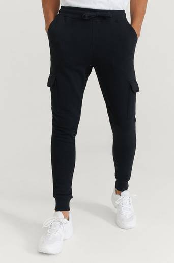 William Baxter Joggers Skinny Cargo Sweatpants Svart