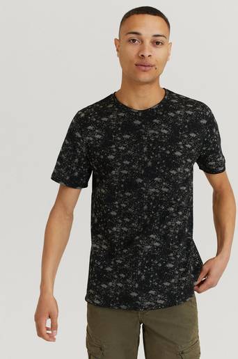 William Baxter T-shirt Raw Tee Printed Svart