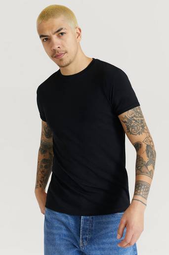 William Baxter T-shirt Slim SS Tee Svart