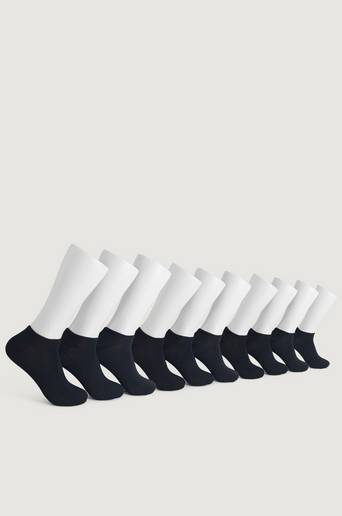 Studio Total Strumpor 10-pack Sneaker Socks Svart
