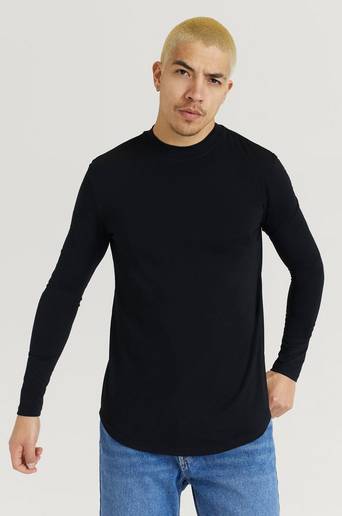 William Baxter Slim LS Tee Svart