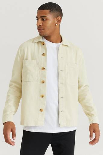 Studio Total Overshirt Cord With Pockets Beige