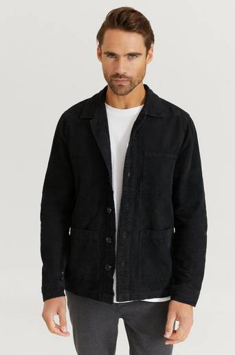 Studio Total Overshirt Favourite Cord Overshirt Svart