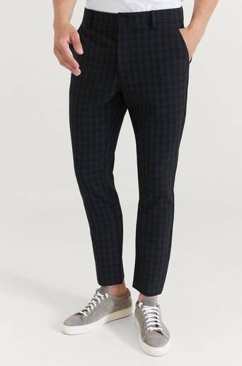 William Baxter Byxor Everyday Trousers Check Svart