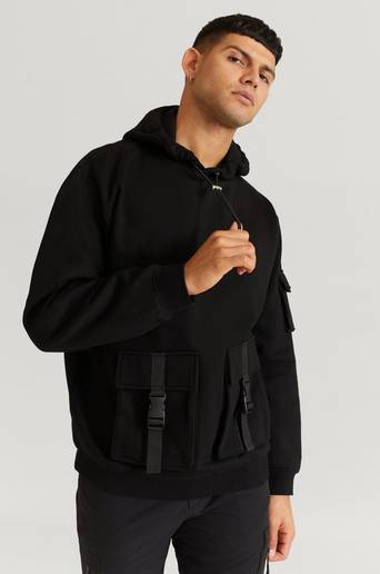 William Baxter Hoodie Combat Hoodie Svart