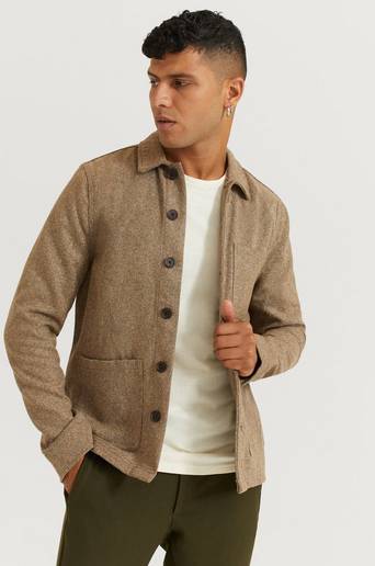 Studio Total Overshirt Favourite Structure Overshirt Beige