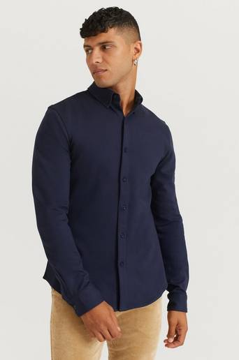 Studio Total Skjorta Soft Jersey Shirt Blå