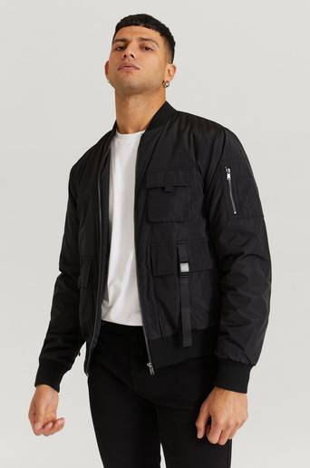 William Baxter Bomberjacka Combat Bomber Jacket Svart