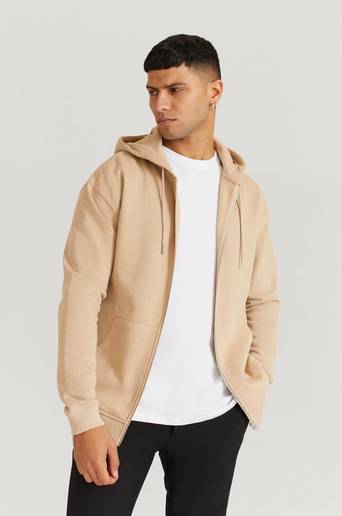 Studio Total Hoodie Favourite Zip Hoodie Beige