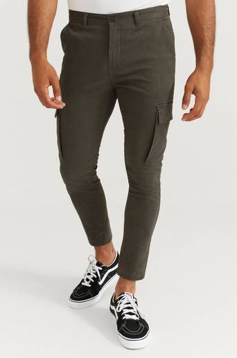 Studio Total Cargobyxor Skinny Cargo Grön