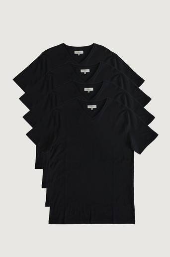 Studio Total T-shirt 4-pack Favourite V-neck Tee Svart