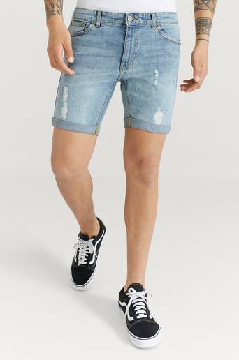 William Baxter Jeansshorts Toby Skinny Fit Shorts Blå