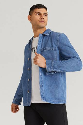 Studio Total Overshirt Denim Overshirt Blå