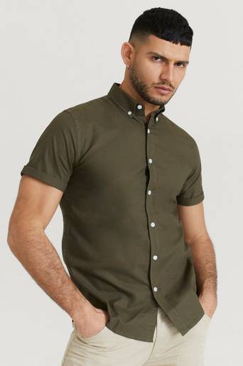 Studio Total Skjorta Melker Short Sleeve Shirt Grön