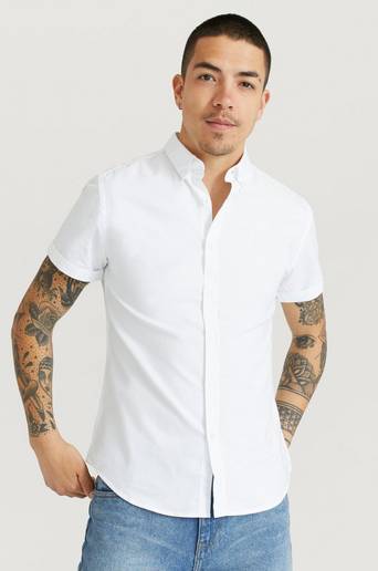 Studio Total Skjorta Melker Short Sleeve Shirt Vit