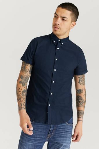 Studio Total Skjorta Melker Short Sleeve Shirt Blå