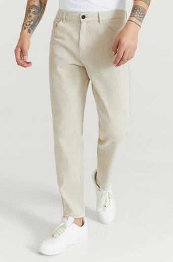 Studio Total Byxor Regular Tapered Twill Beige