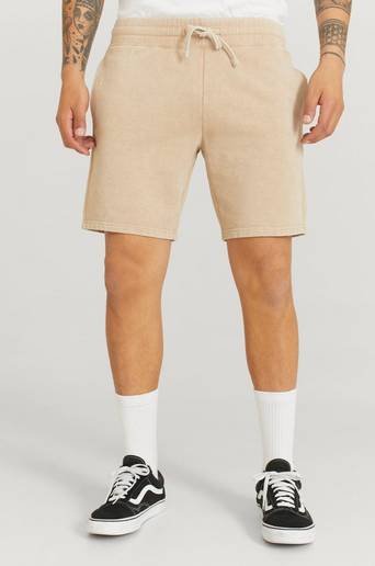 William Baxter Shorts Washed Sweatshorts Beige