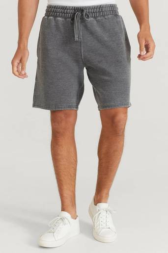 William Baxter Shorts Washed Sweatshorts Svart