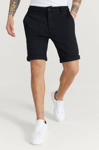 Studio Total Shorts Soft Chino Shorts Svart