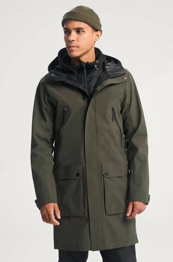 Studio Total Skalparkas 3-Layer Shell Coat Grön