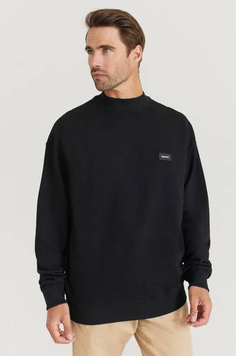 William Baxter Sweatshirt Imperfect Crew Svart