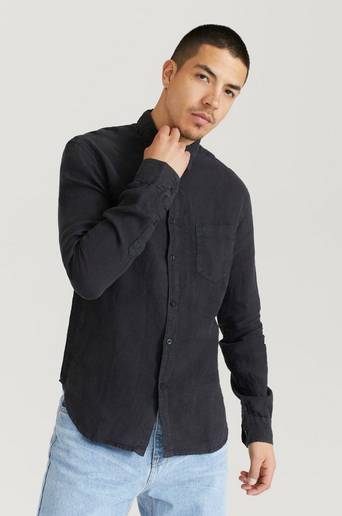 Studio Total Skjorta Classic Linen Shirt Svart