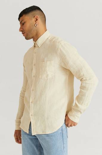 Studio Total Skjorta Classic Linen Shirt Natur