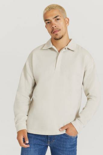 Studio Total Pikétröja Longsleeve Polo Natur