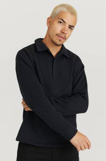 Studio Total Pikétröja Longsleeve Polo Svart