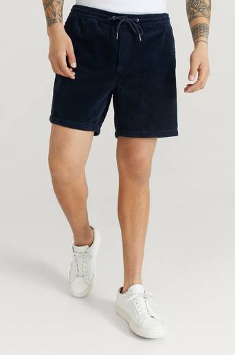 Studio Total Shorts Regular Cord Shorts Blå