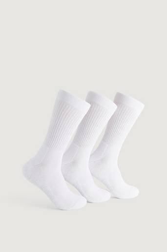 Studio Total Strumpor 3-pack Classic Crew Socks Vit