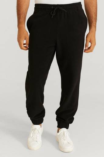 Studio Total Sweatpants Soft Pile Sweatpants Svart