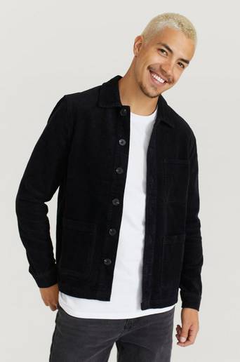 Studio Total Overshirt Favourite Cord Overshirt Svart