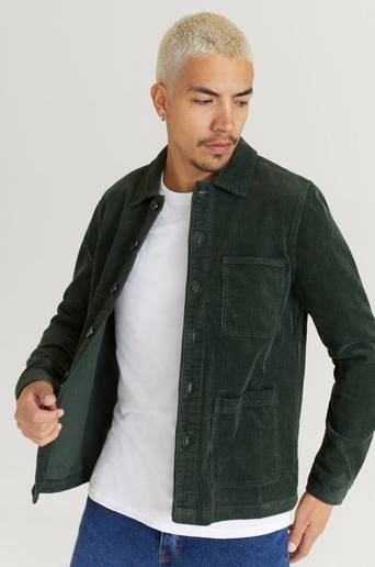 Studio Total Overshirt Favourite Cord Overshirt Grön