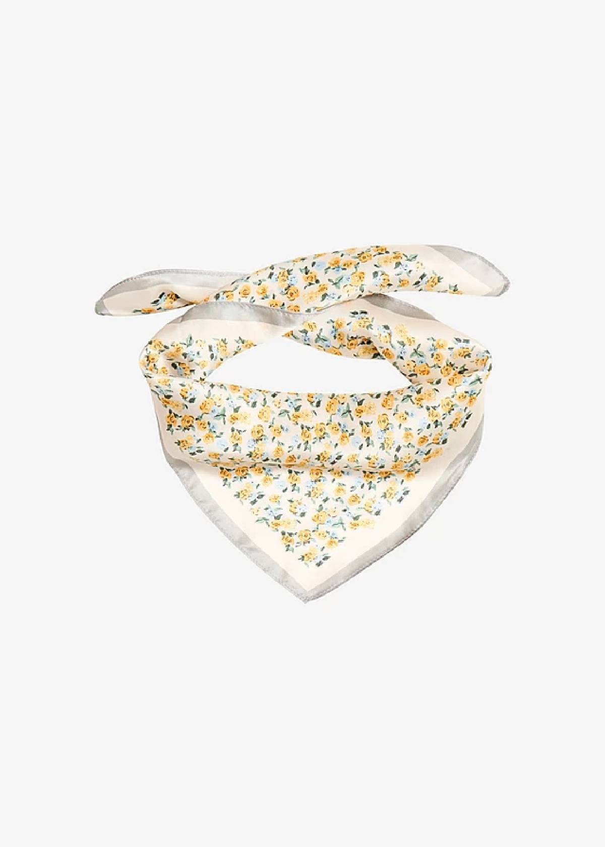 Fyrkantig scarf i siden