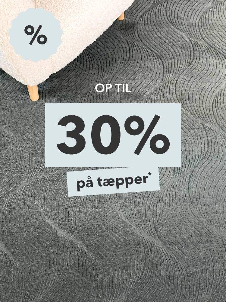 Op til 30% på tæpper*