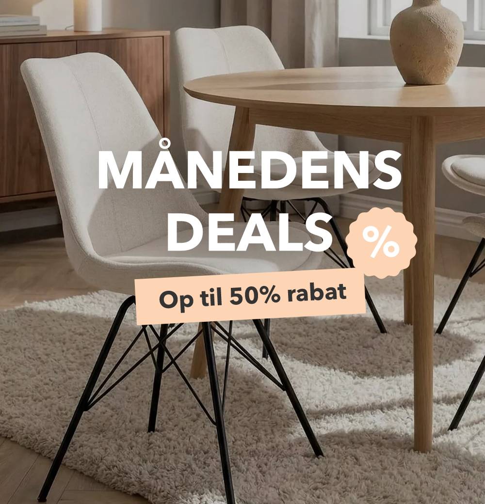 Op til 50% rabat på månedens bedste tilbud