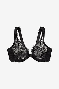 Glamorise - Bh med stretchspets - Svart
