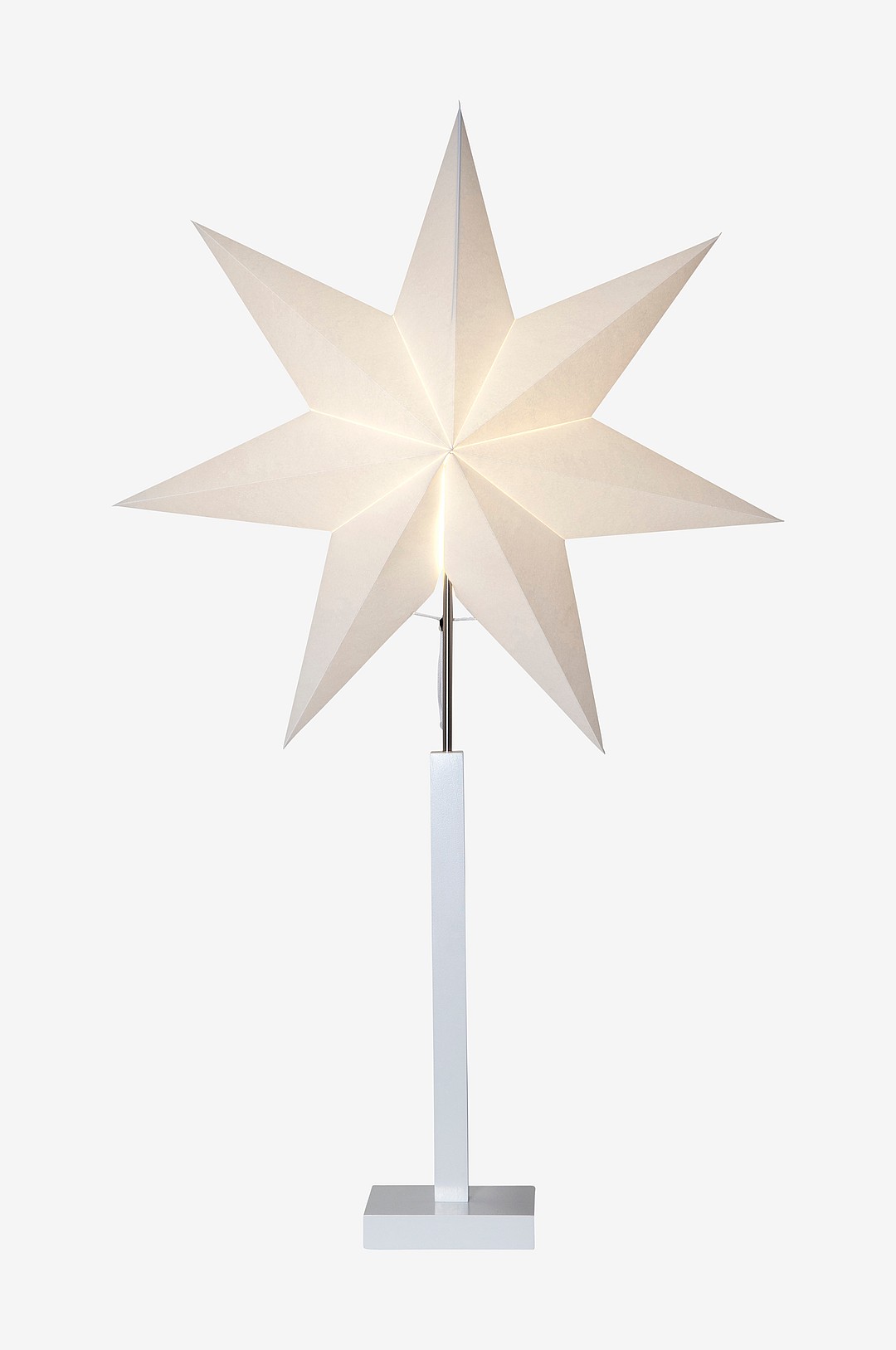 Star Trading - Stjärna på fot Karo 100 cm - Vit