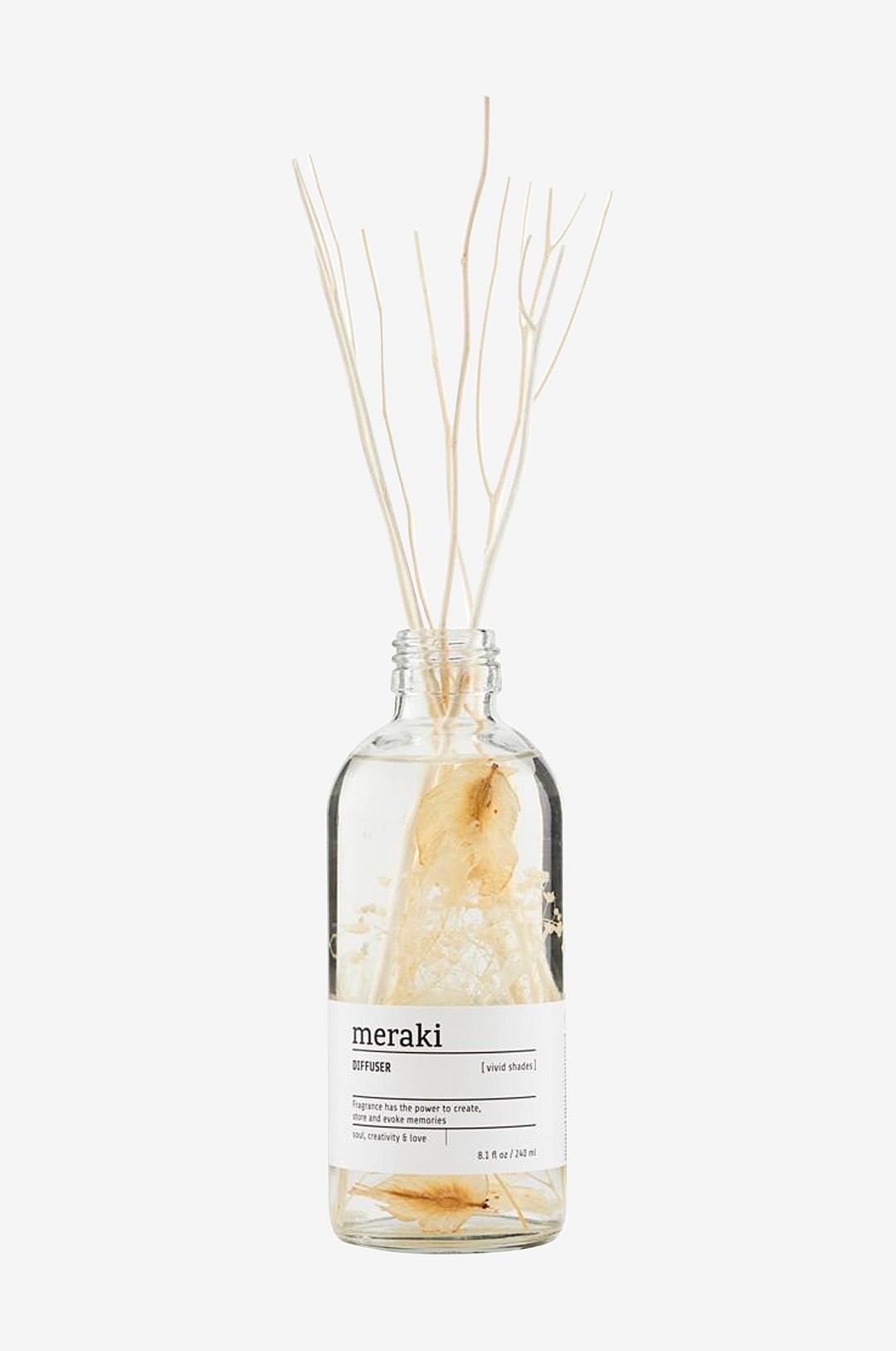 Meraki - Vivid Shades Diffuser 240 ml - Transparent