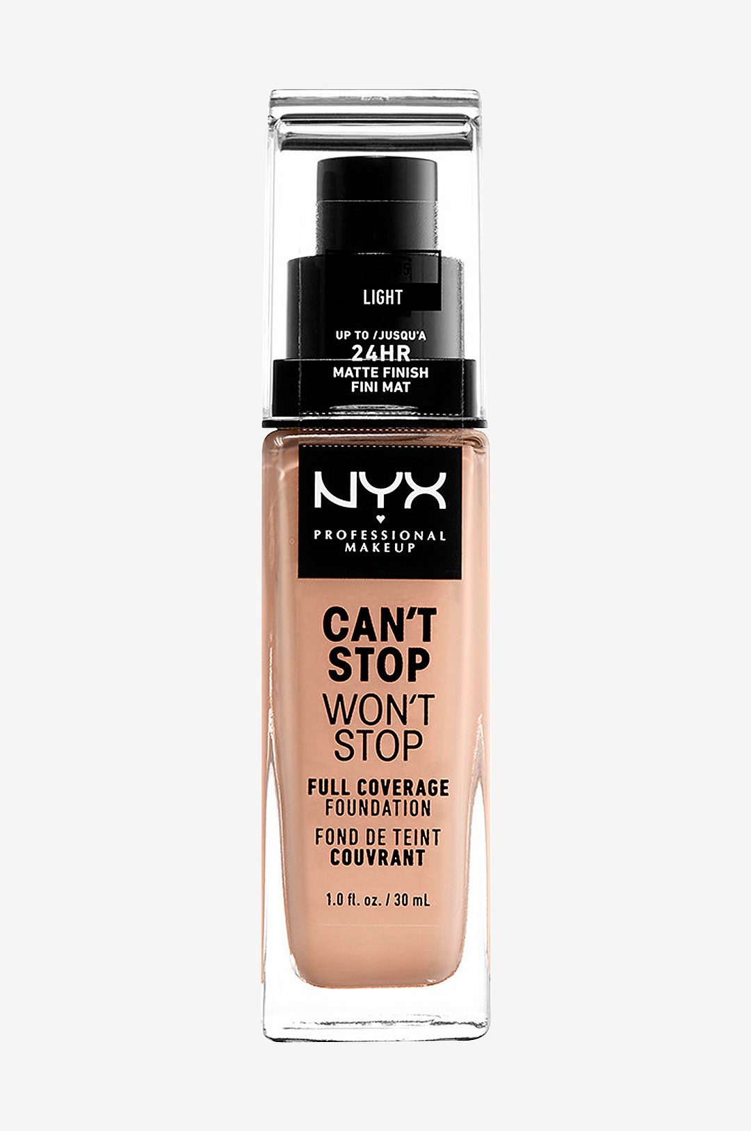 NYX Professional Makeup - Can't Stop Won't Stop Foundation 30 ml - Natur