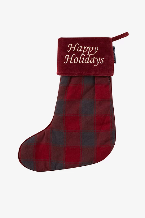 ellos.se | Lexington Julstrumpa Happy Holidays Cotton Flannel Stocking