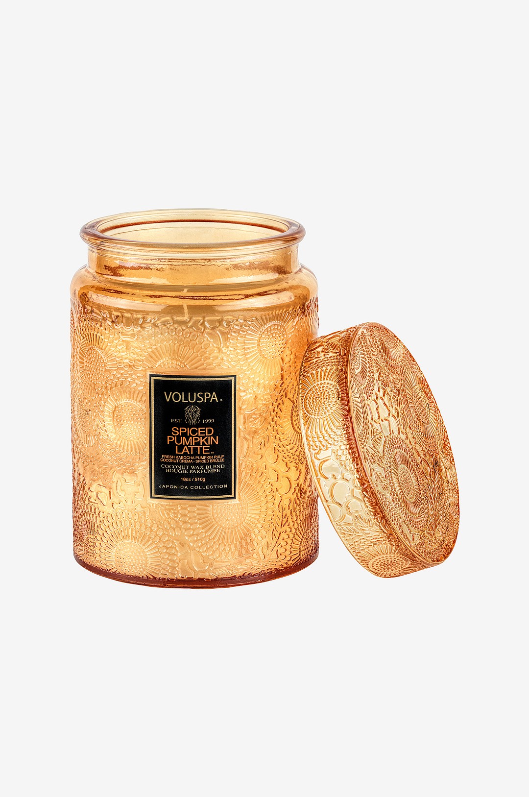 Voluspa - Spiced Pumpkin Latte Large Glass Jar Candle 100 tim 455 g