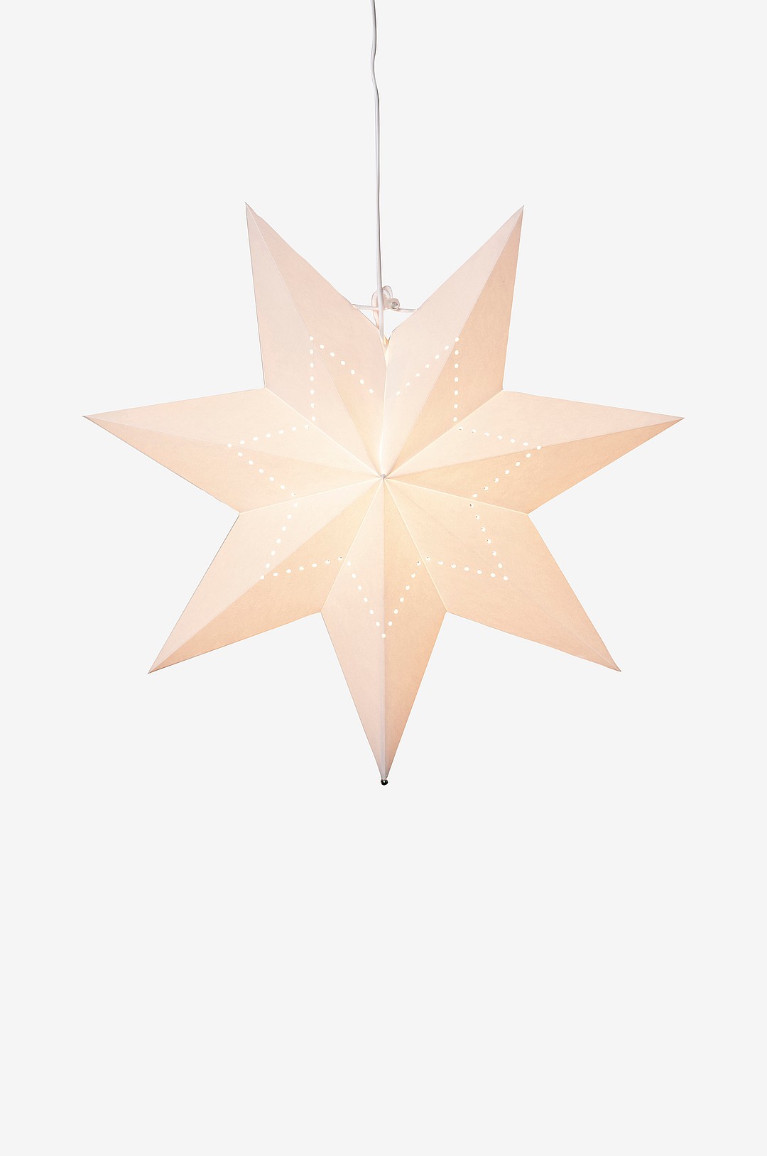 Star Trading - Pappersstjärna Lysa ⌀ 43 cm - Vit