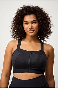 Zizzi - Sport-bh aSinva High Support Bra - Svart