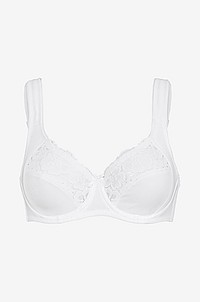 Swegmark - Bygelbehå Cotton Bloom - Vit